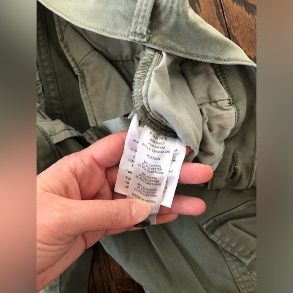 FRAME Women's 27 Service Cargo Skinny Pant Jeans in Platoon - EUC! - Picture 5 of 12